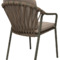 4SO Manitoba stapelbare tuinstoelen met zit-en rugkussen (olive) - 3